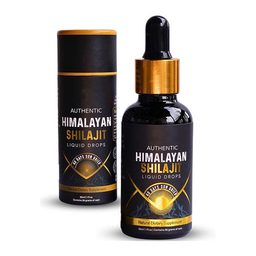 Unlock Energy and Wellness with Pure Authentic Himalayan Shilajit Drops 40 Days Sun Dried