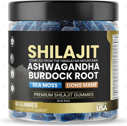 How Shilajit Gummies with Ashwagandha and Burdock Root, Sea Moss and Lions Mane, Boost Natural Energy Sustainably and Health