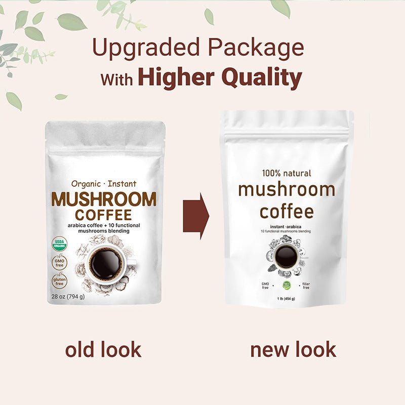 customized - 100% Natural Mushroom Coffee Powder - Immune Boost & Energy Support, Vegan, Gluten - Free, 8oz - Boho Eco Boutique™ - customized - Boho Eco Boutique™ - 默认 - 