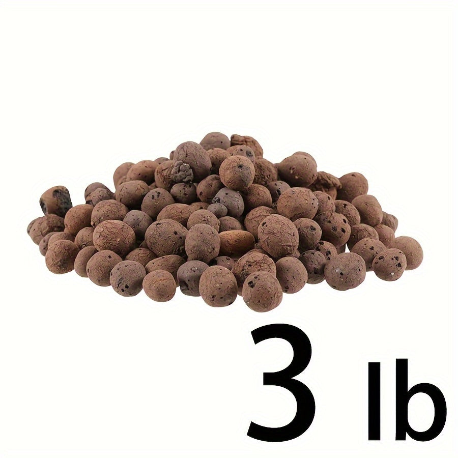 Organic Ceramic Leca Clay Pebbles, 10-15mm – Lightweight, Natural-Looking Plant Expansion Stones for Enhanced Soil Health