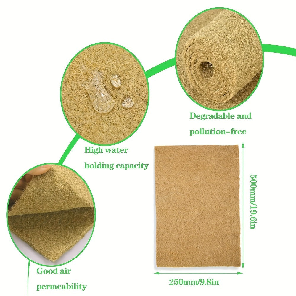 Jute Microgreens Grow Mats – Eco-Friendly Hydroponic Grow Pads for Sprouting Trays, Microgreens, and Wheatgrass