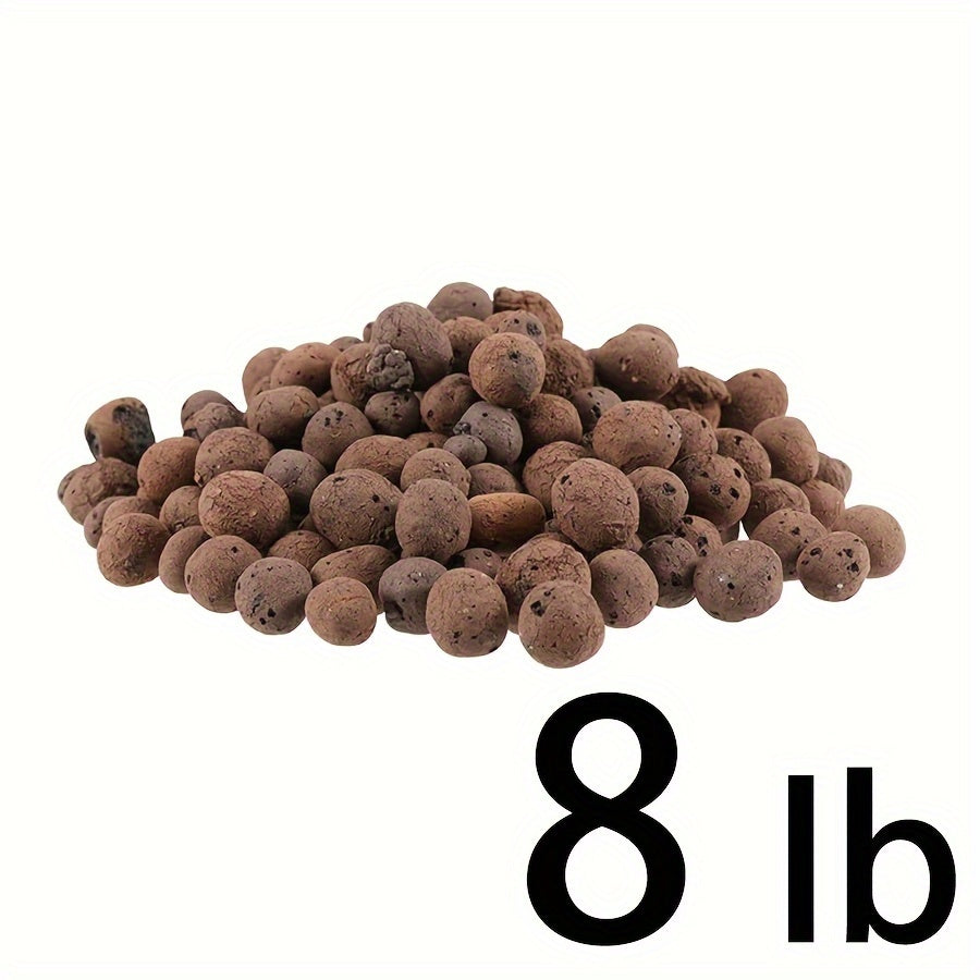 Organic Ceramic Leca Clay Pebbles, 10-15mm – Lightweight, Natural-Looking Plant Expansion Stones for Enhanced Soil Health