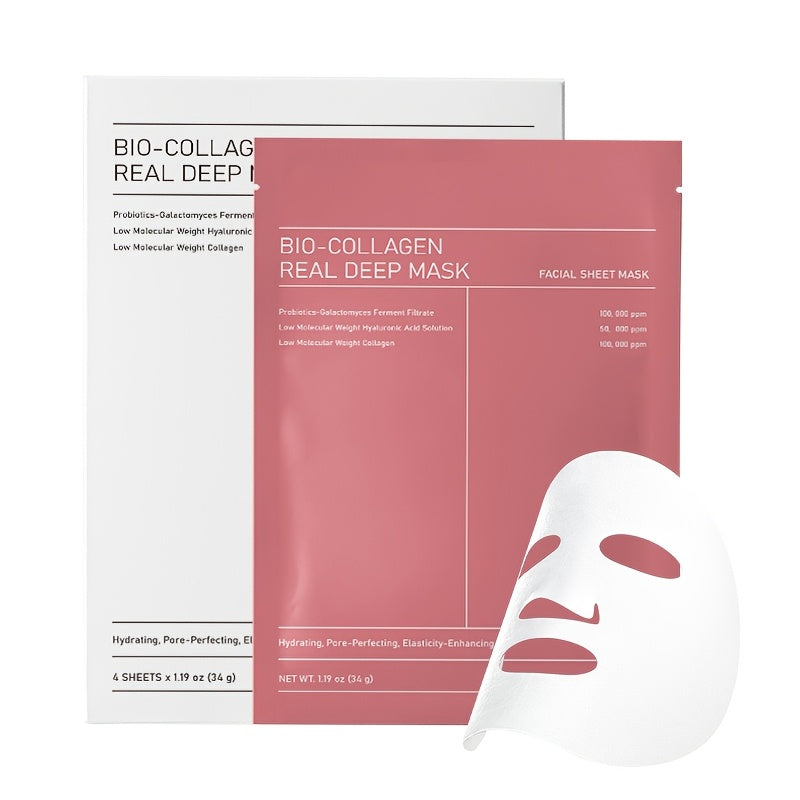 4pcs Collagen Sleeping Mask - Deeply Moisturizing & Nourishing Night Treatment