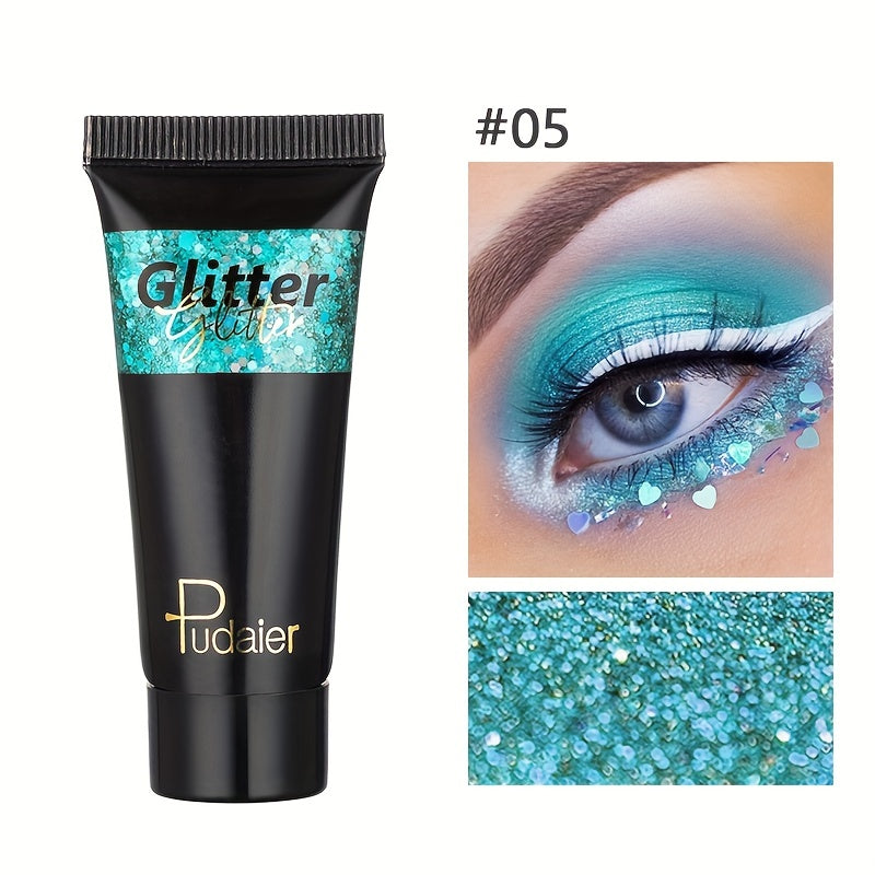 Liquid Body Glitter Sequins, Mermaid Face Glitter Makeup Sequins, Hair Glitters Eyeshadow Body Shimmer For Party Festival And Stage 12 Colors Available