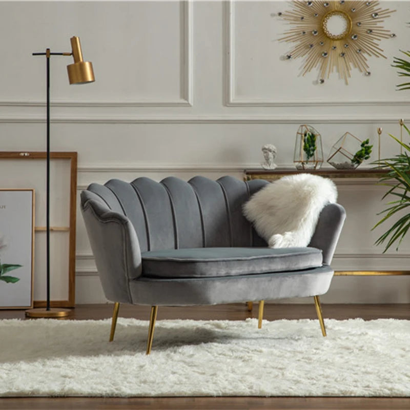 Modern Minimalist Light Luxury Single Sofa Chair – Nordic Style Small Apartment Armchair for Living Room Home Furniture