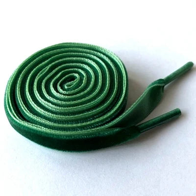 1cm Wide Velvet Ribbon Flat Shoelaces - Fantastic Replacement Laces for Sneakers & Sports Shoes, 120cm/47 Inch Length