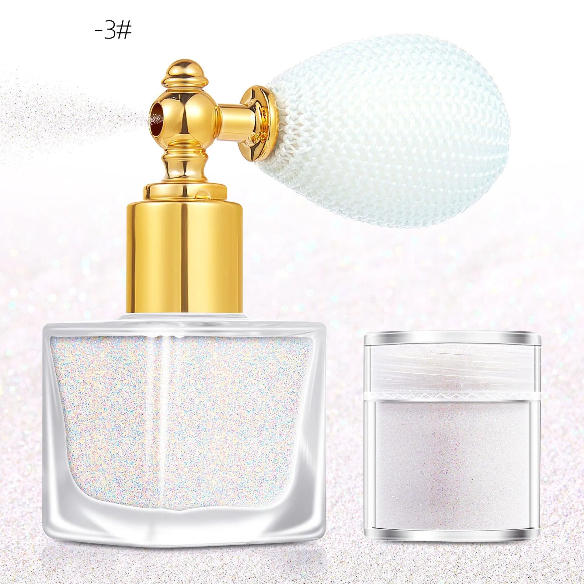 Holographic Glitter Spray Cruelty Free Vegan Highlighter Shiny Long Lasting Face Hair Body Party Clothes Glitter Spray