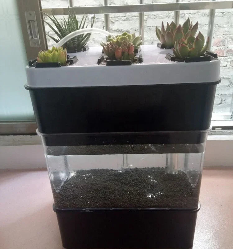 Smart Growing System Fish Tank – All-in-One Aquaponic Mini Farm with LED Grow Light