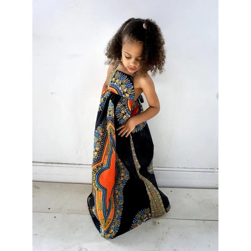 Girls Fashion Dress Robe Baby Girl Clothes Sleeveless African Boho Eco Chic Dresses for Girl Bohemian Clothes