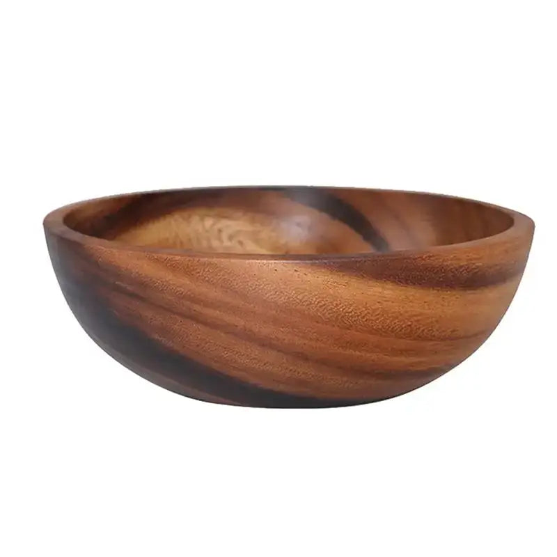 Kitchen Natural Wooden Bowl Household Fruit Bowl Salad Bowl