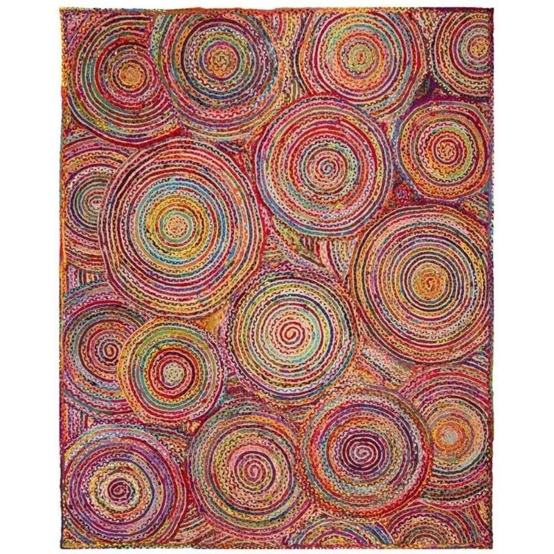 Indian Beautiful Handmade Braided Bohemian Jute Rug – Natural Floor Rug for Home Décor Large Area Rug