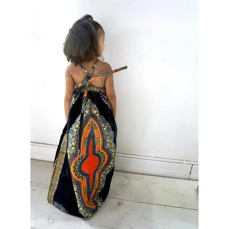 Girls Fashion Dress Robe Baby Girl Clothes Sleeveless African Boho Eco Chic Dresses for Girl Bohemian Clothes