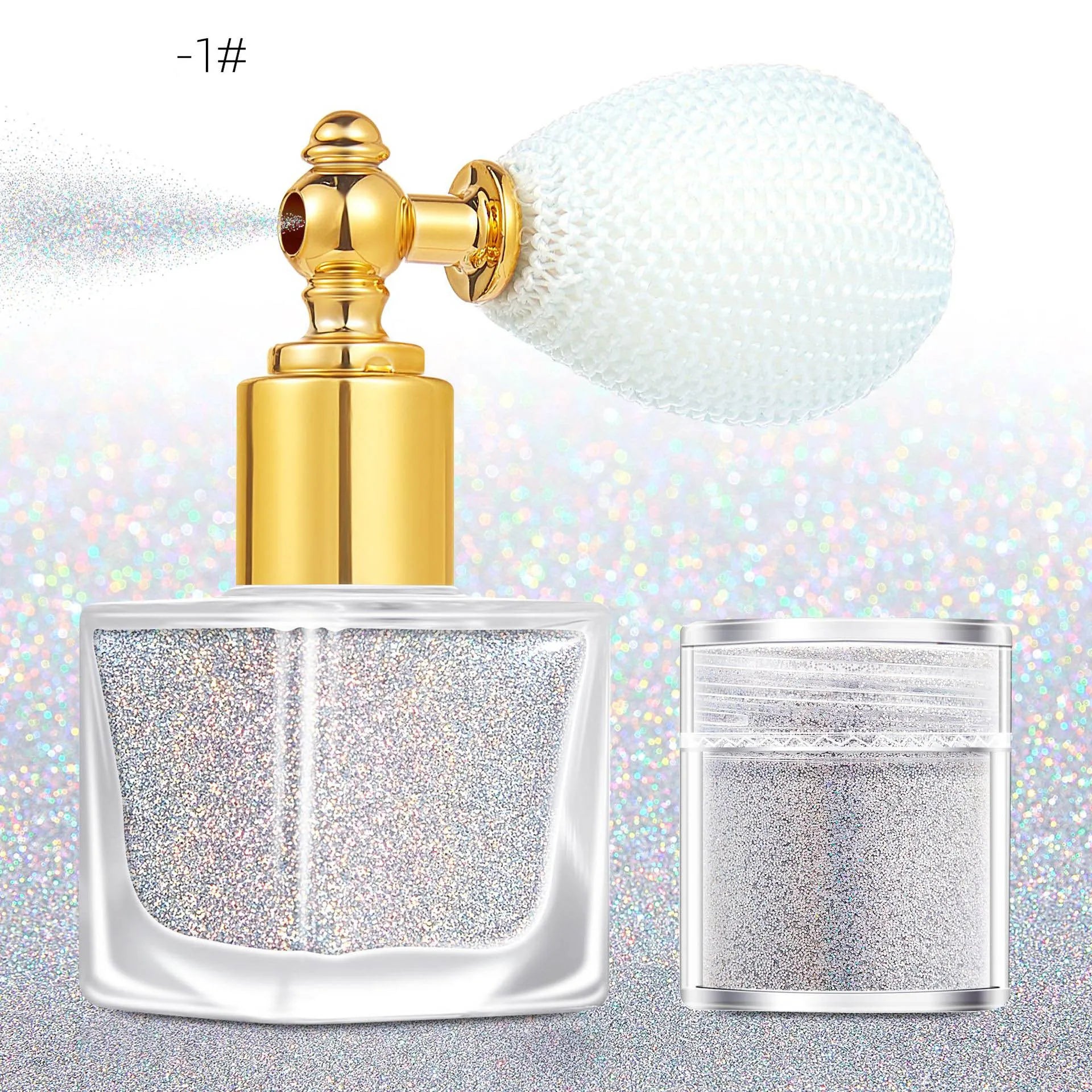 Holographic Glitter Spray Cruelty Free Vegan Highlighter Shiny Long Lasting Face Hair Body Party Clothes Glitter Spray