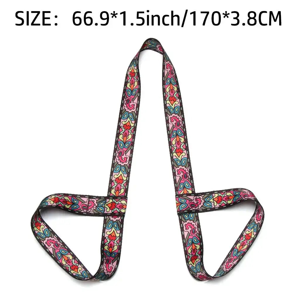 Multicolor Exercise Stretch Sports Accessories Yoga Mat Strap Belts Yoga Belt Carry Straps Sport Sling Shoulder