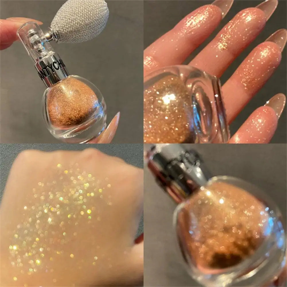 Brightening Glitter Powder Spray For Arms Legs Back Hair Face Highlight Sparkle Powder Makeup Fairy Powder Women Cosmetics