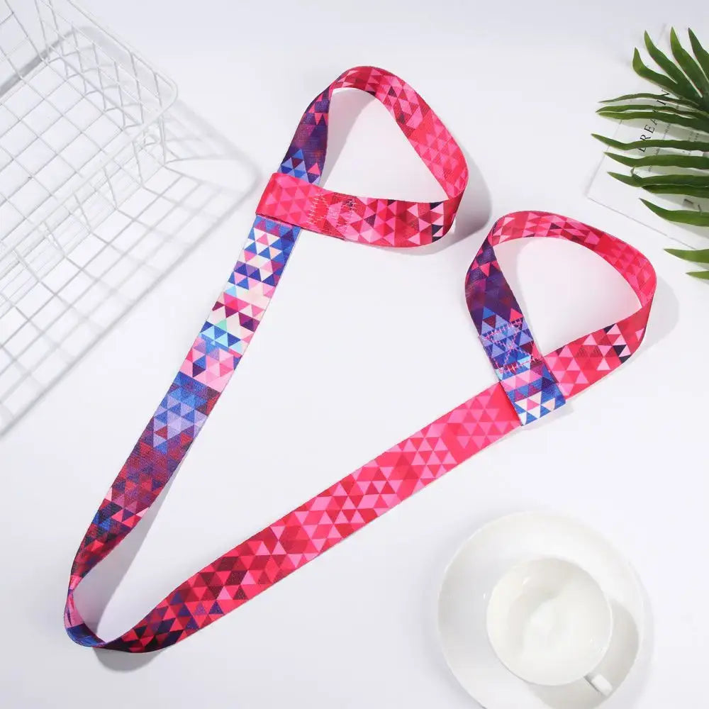 Multicolor Exercise Stretch Sports Accessories Yoga Mat Strap Belts Yoga Belt Carry Straps Sport Sling Shoulder