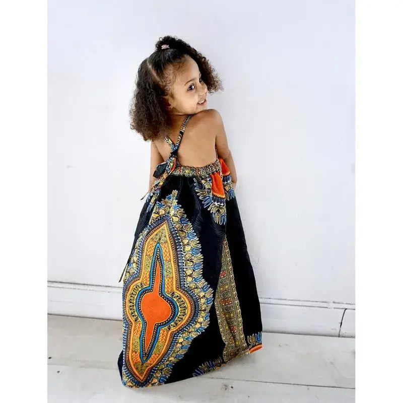 Girls Fashion Dress Robe Baby Girl Clothes Sleeveless African Boho Eco Chic Dresses for Girl Bohemian Clothes