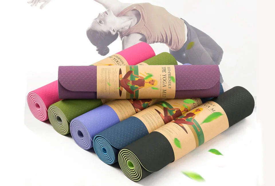 Non-Slip Yoga Mat - Durable, Cushioned Exercise Mat for Home, Gym & Studio Workouts, Eco-Friendly & Comfortable Fitness Mat