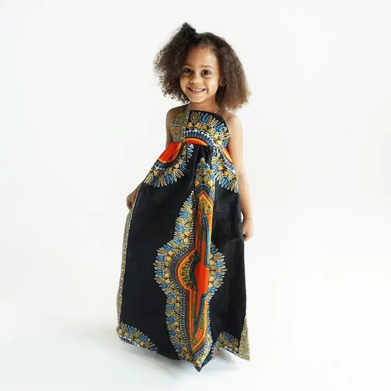 Girls Fashion Dress Robe Baby Girl Clothes Sleeveless African Boho Eco Chic Dresses for Girl Bohemian Clothes