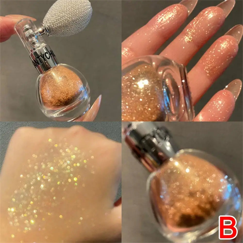 Brightening Glitter Powder Spray For Arms Legs Back Hair Face Highlight Sparkle Powder Makeup Fairy Powder Women Cosmetics