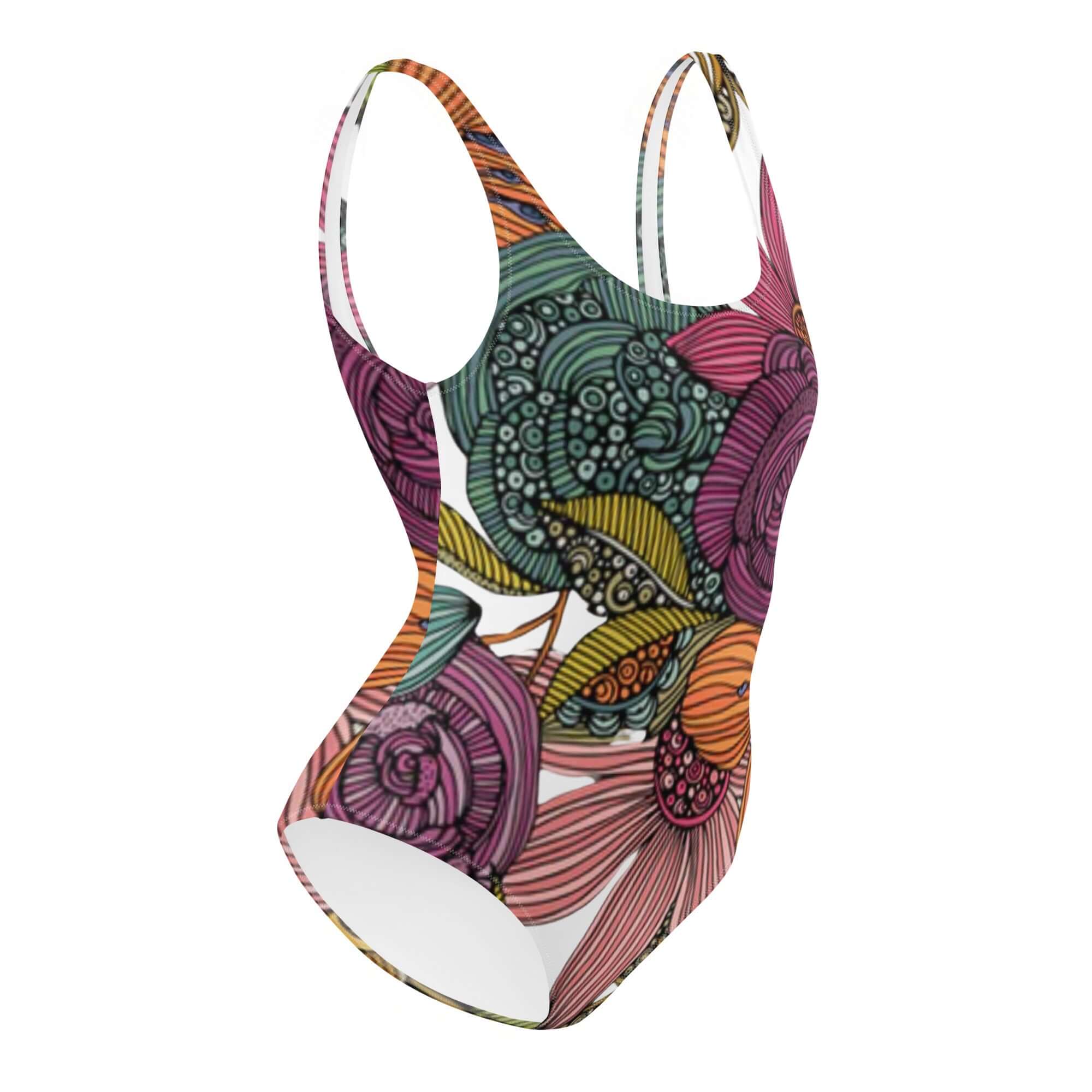  - Boho Eco Boutique™ Floral Eco - Friendly One - Piece Flattering Swimsuit - Boho Eco Boutique™ - Boho Eco Boutique™ - XS - 