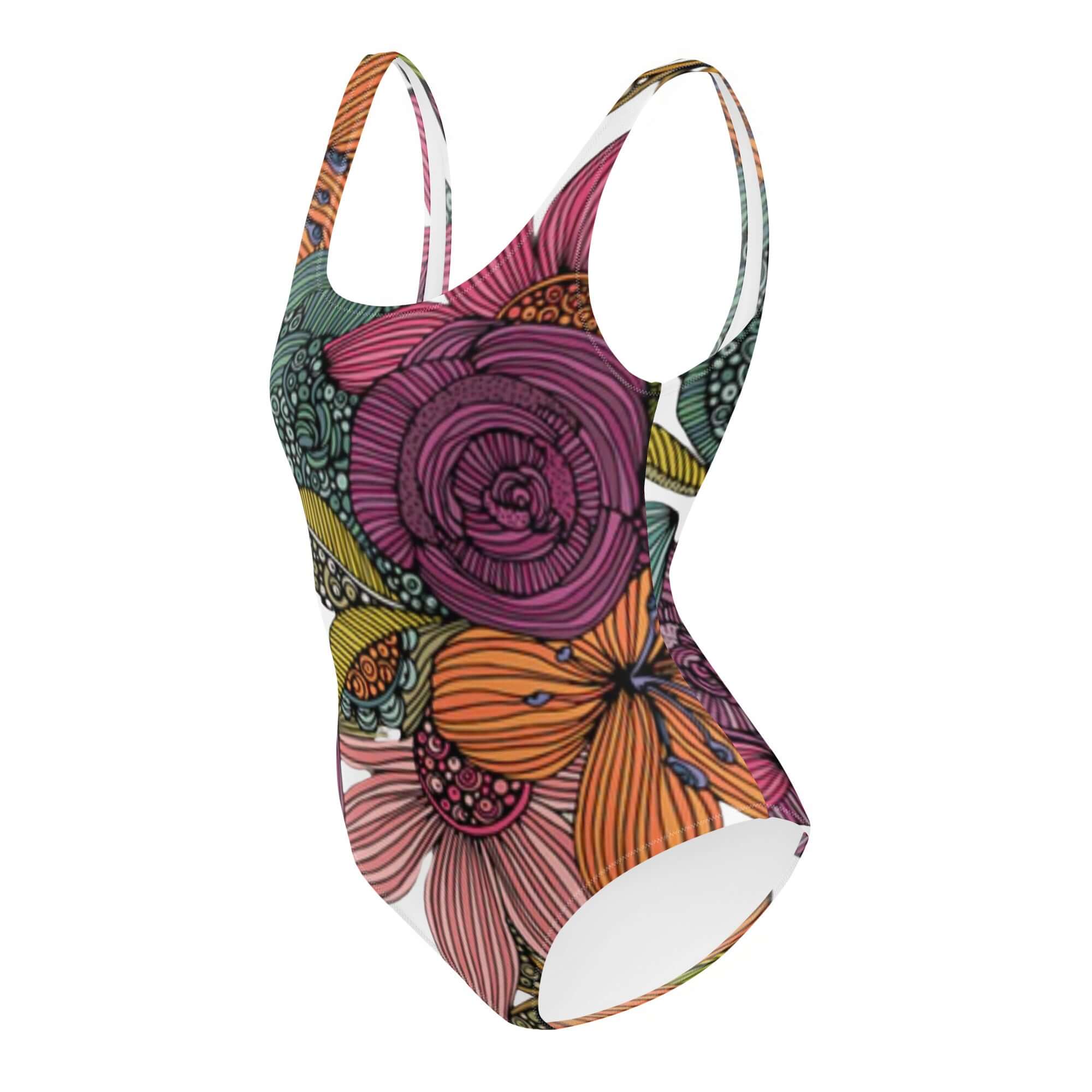  - Boho Eco Boutique™ Floral Eco - Friendly One - Piece Flattering Swimsuit - Boho Eco Boutique™ - Boho Eco Boutique™ - XS - 