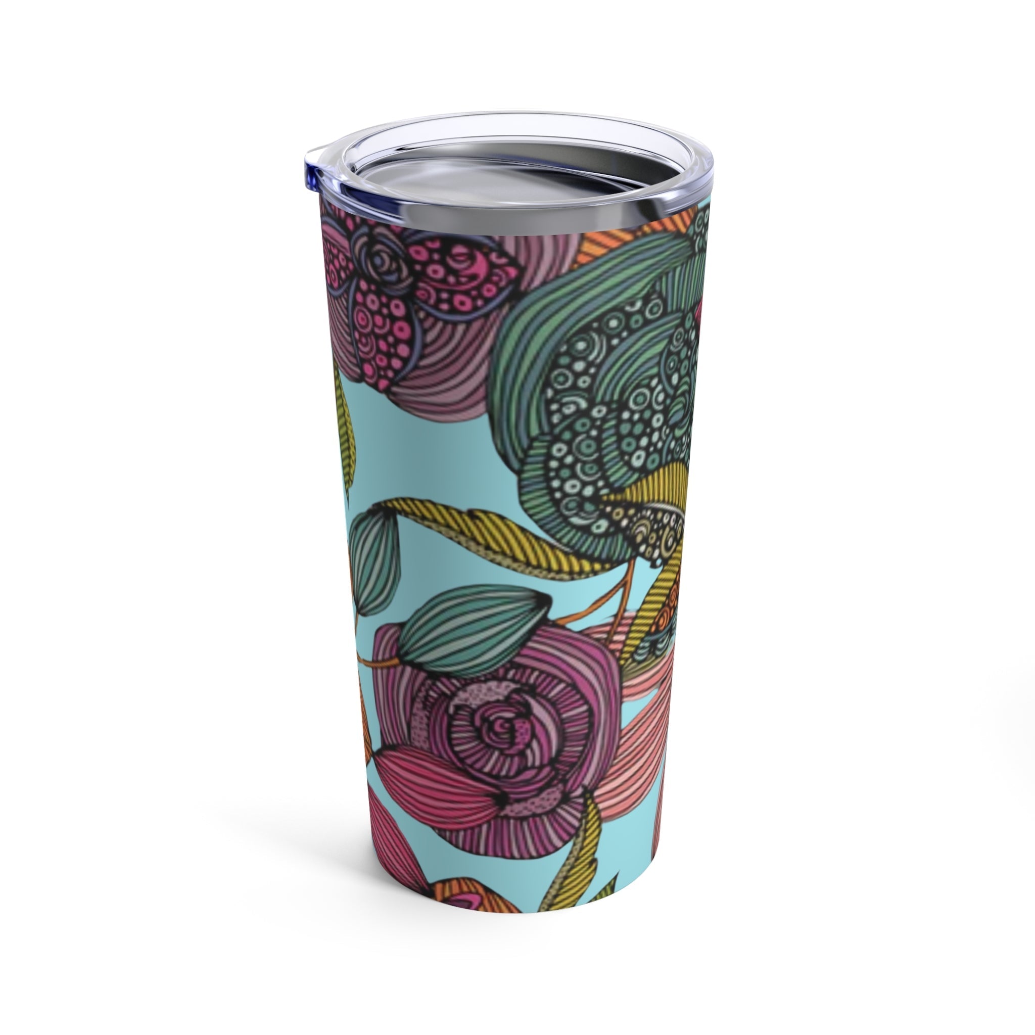 Mug - Boho Eco Floral 20oz Stainless Steel Tumbler with Rubber Lid | Insulated Travel Mug | Reusable Coffee Cup | Eco - Friendly Drinkware for Hot & Cold Beverages - Boho Eco Boutique™ - Boho Eco Floral 20oz Stainless Steel Tumbler with Rubber Lid | Insulated Travel Mug | Reusable Coffee Cup | Eco - Friendly Drinkware for Hot & Cold Beverages - 20oz - 