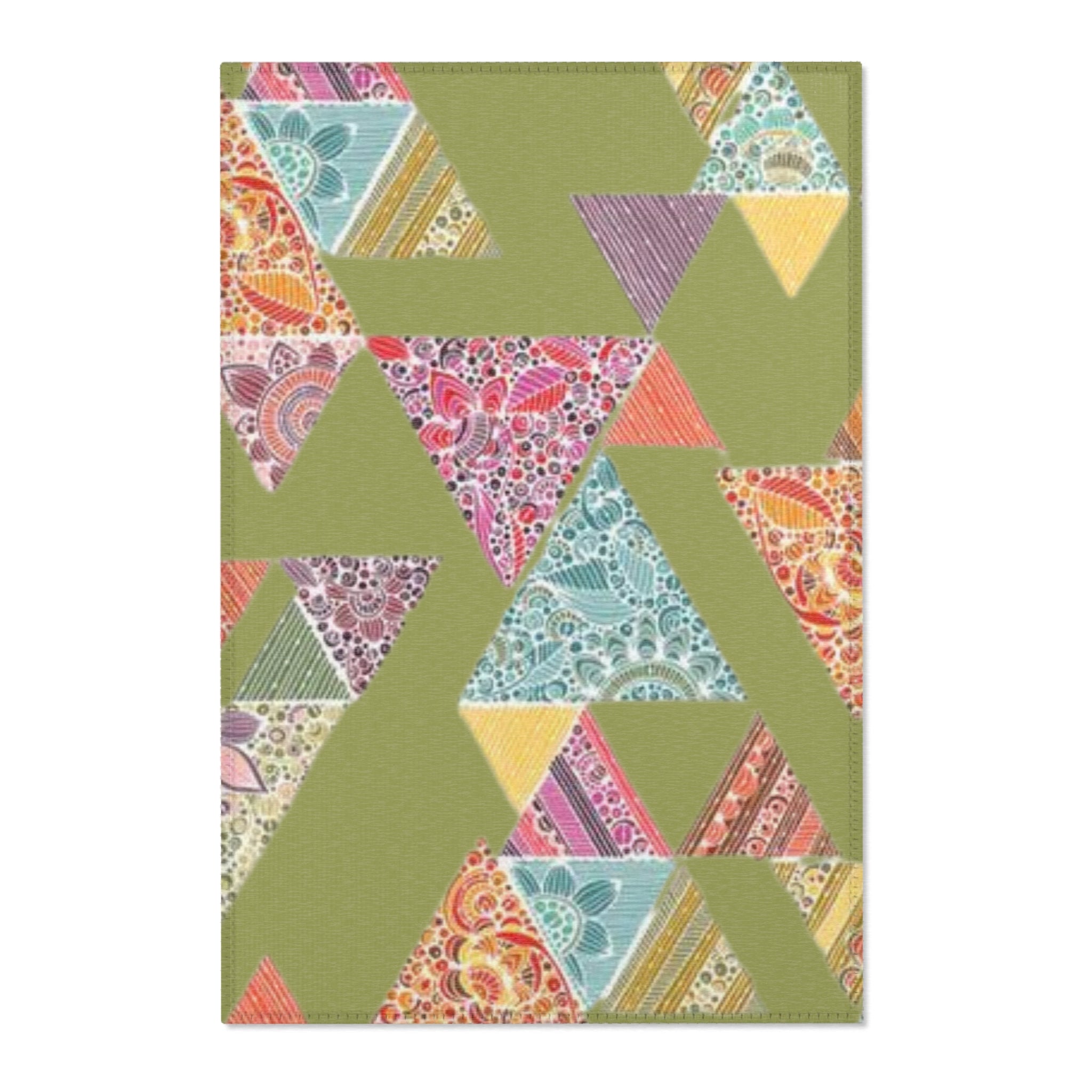 Home Decor - Boho Eco Patchwork Area Rug - Boho Eco Boutique™ - Home Decor - Boho Eco Boutique™ - 24" × 36" - 