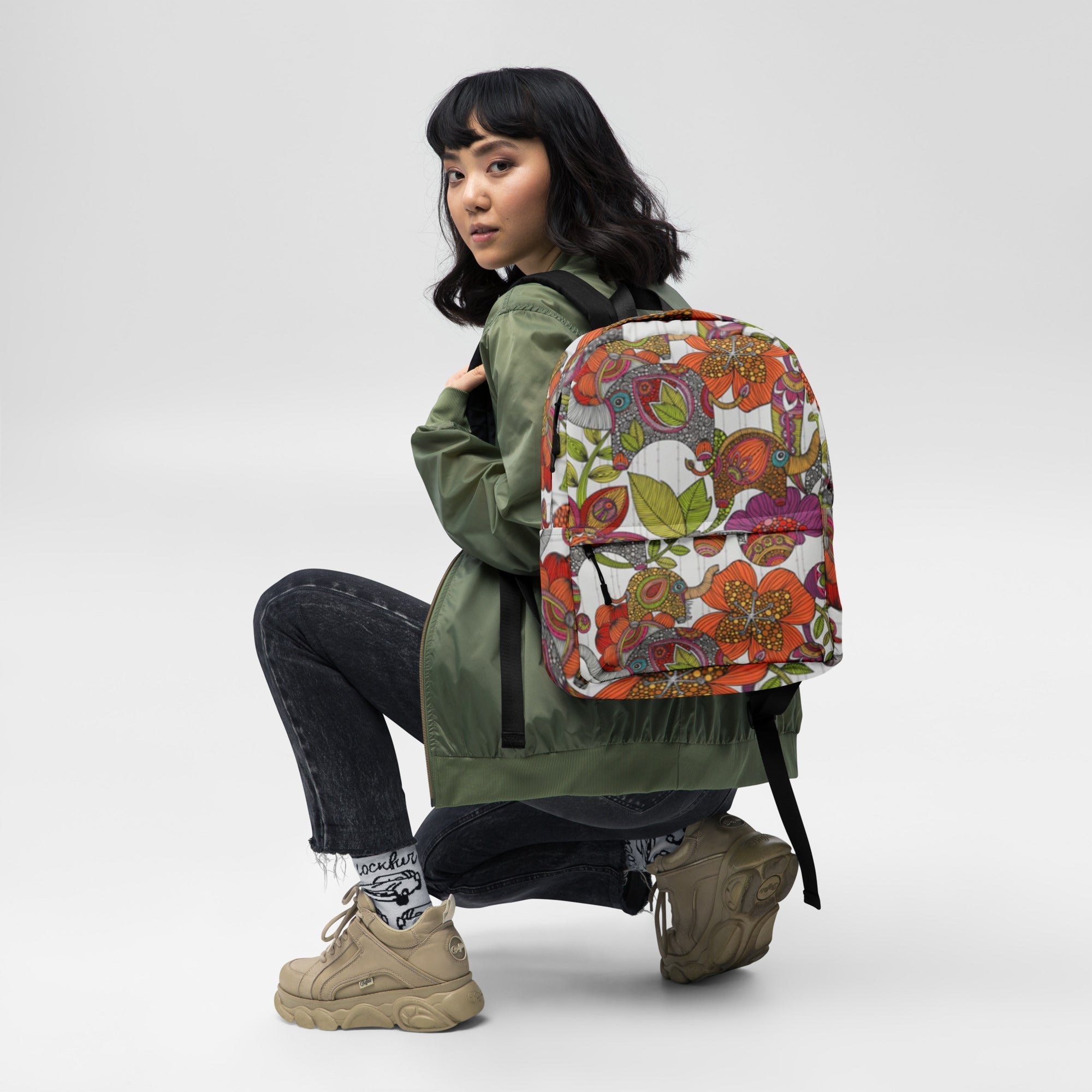 All Over Prints - Boho Eco Unique Backpack Elephants - Boho Eco Boutique™ - Boho Eco Boutique™ - 