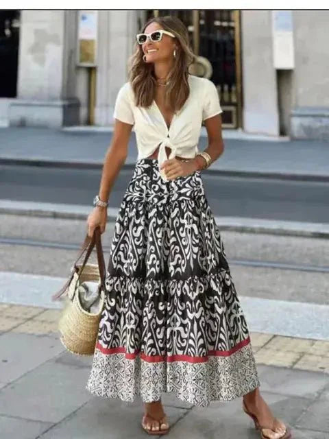 skirt - Casual All Match Boho Skirt - Boho Eco Boutique™ - skirt - Boho Eco Boutique™ - 8082 - Extra Large - 