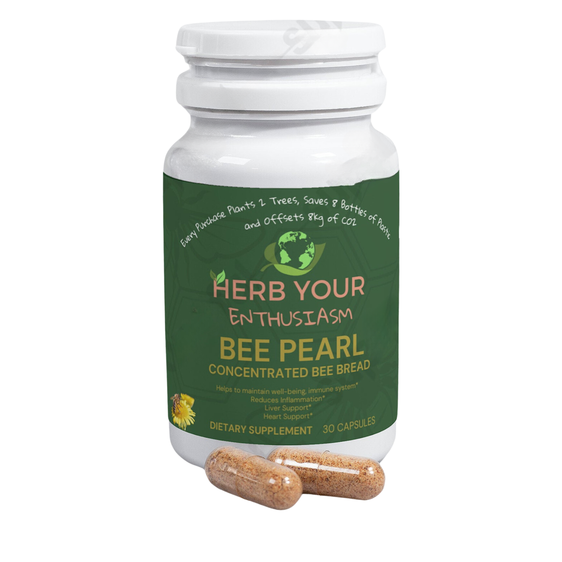 Herb Your Enthusiasm 100% Natural Non- GMO Bee Pearl - Natural Extracts