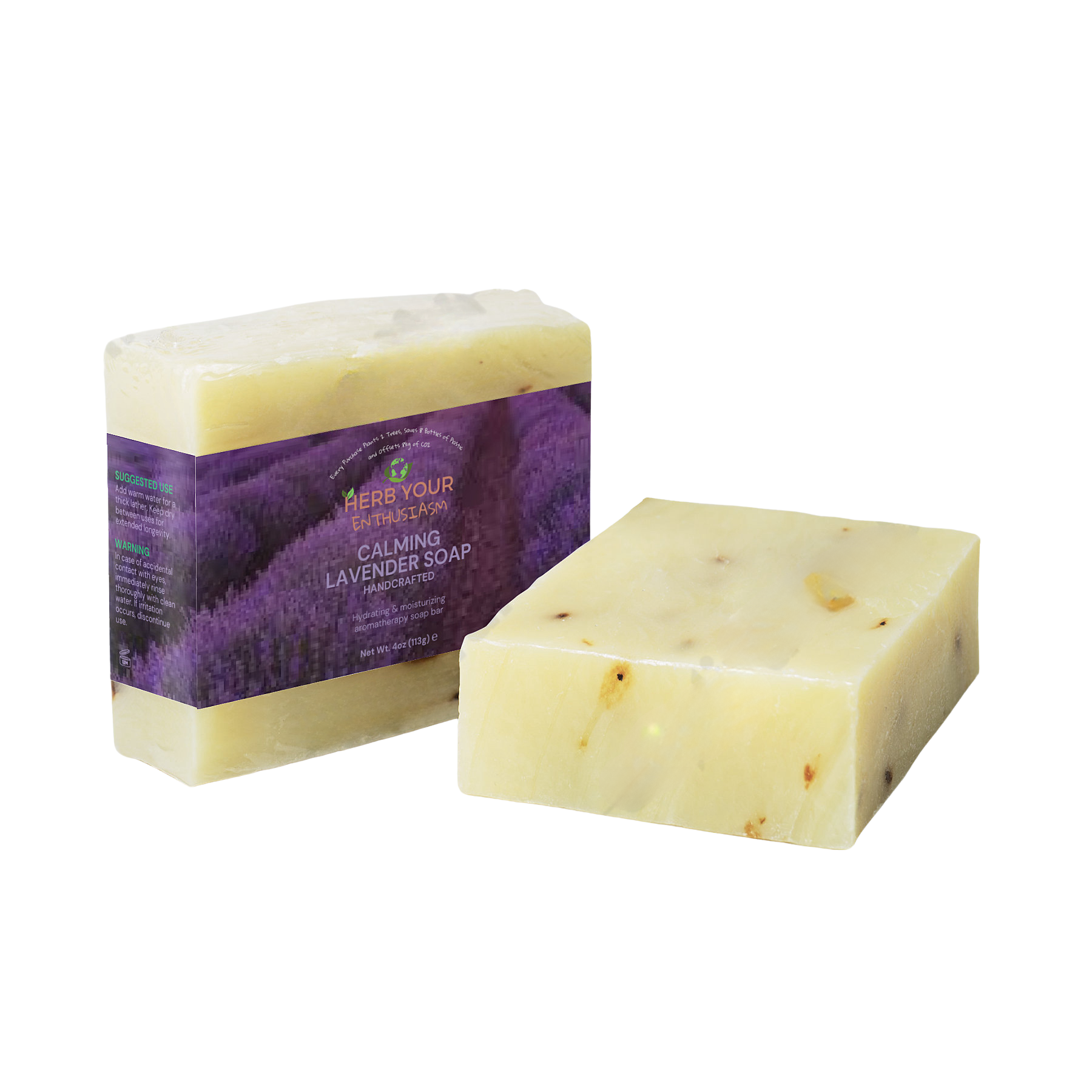 Herb Your Enthusiasm Calming Lavender Handmade Soap - Personal Care and Beauty