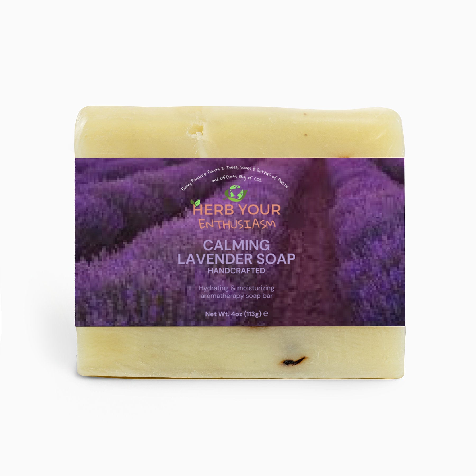 Herb Your Enthusiasm Calming Lavender Handmade Soap - Personal Care and Beauty