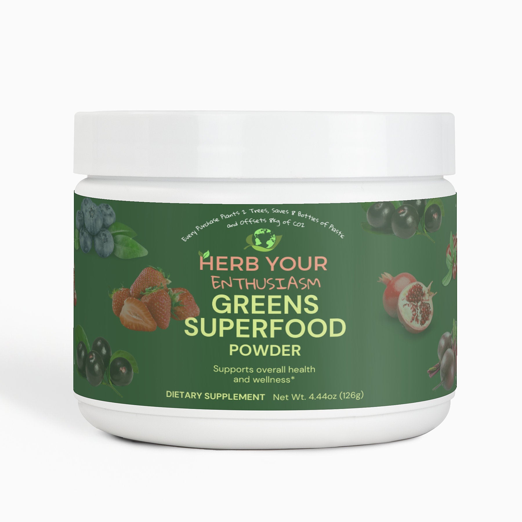 Herb Your Enthusiasm Greens Superfood 100% Natural Non GMO Gluten Free Vegan - Vitamins & Minerals