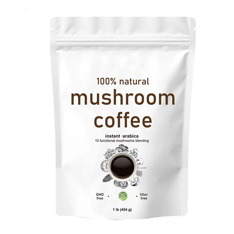 100 Natural Mushroom Coffee Powder  Immune Boost  Energy Support Vegan GlutenFree 8oz