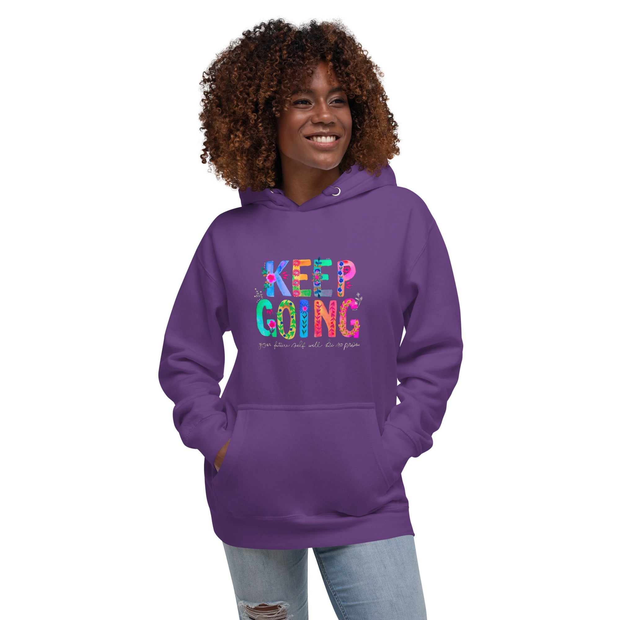 Unisex Hoodie - Purple / S