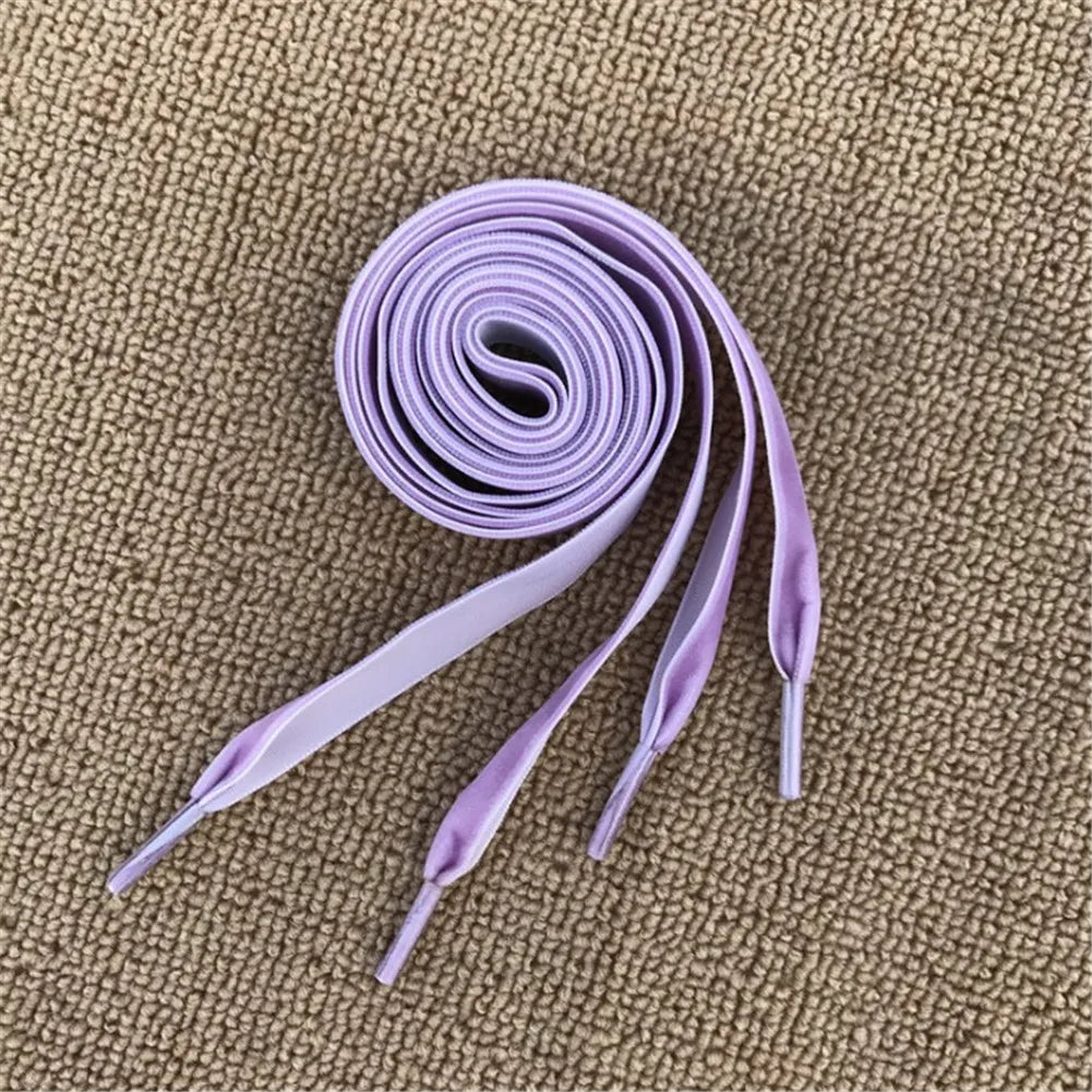 Velvet Surface Shoelaces - 80/100/120/160CM Soft & Stylish Flat Laces for Women & Men Available in Black White Blue